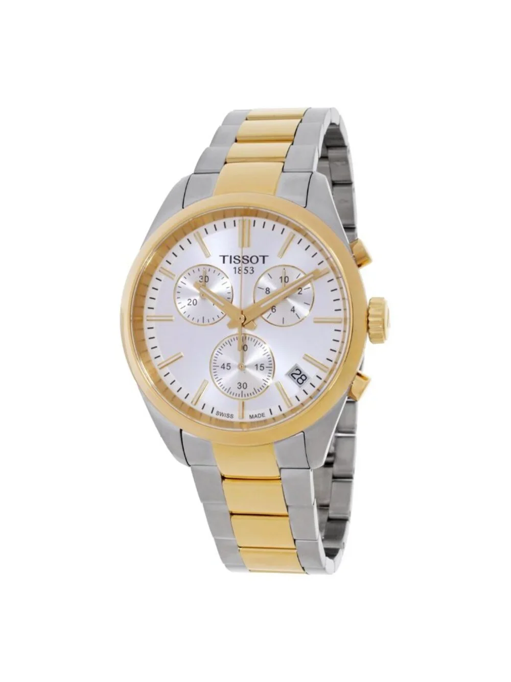 NWT Tissot PR 100 Chronograph Quartz Silver Dial Men's Watch